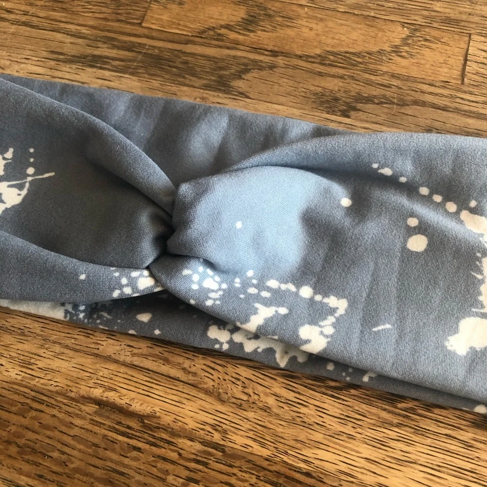 Paint Splatter Twist Headband NEW Handmade